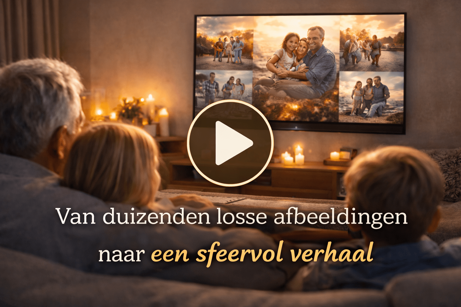 voorbeeld fotoslideshow met muziek en herinneringen
