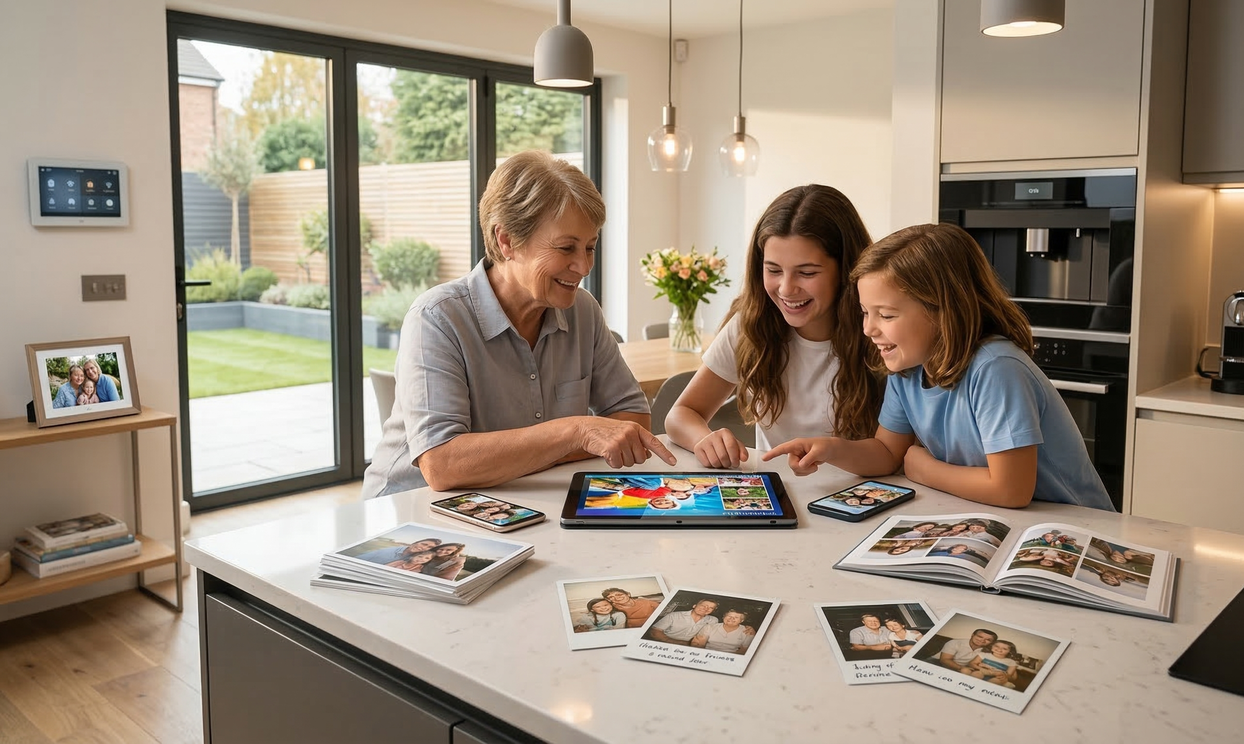 Familie herinneringen fotoslideshow voorbeeld