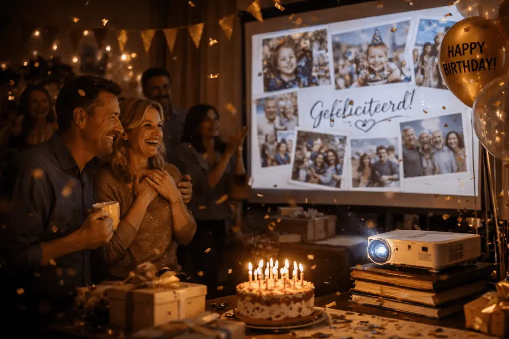 fotopresentatie verjaardag met video van foto’s en muziek